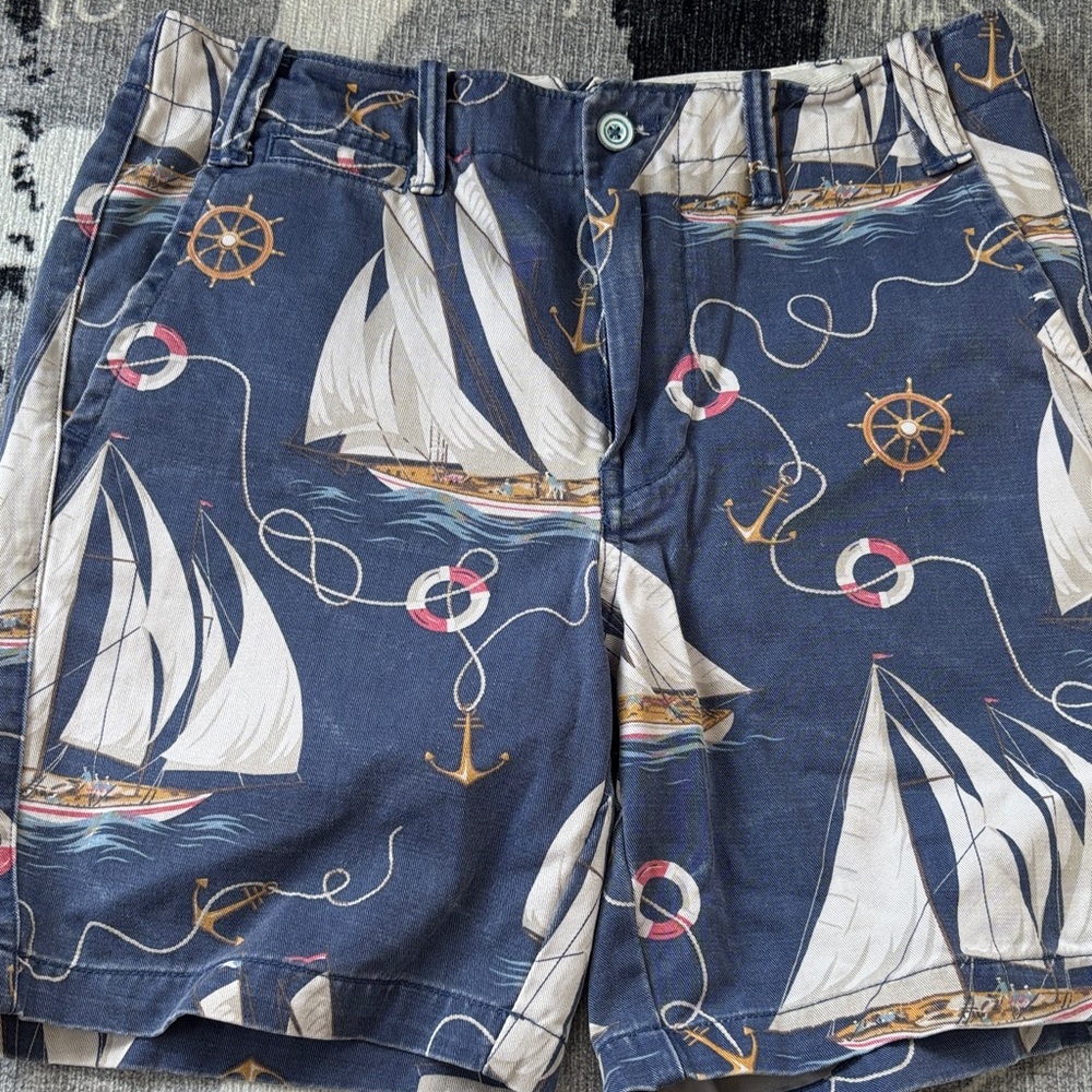Polo by Ralph Lauren Nautical Print Cargo Shorts